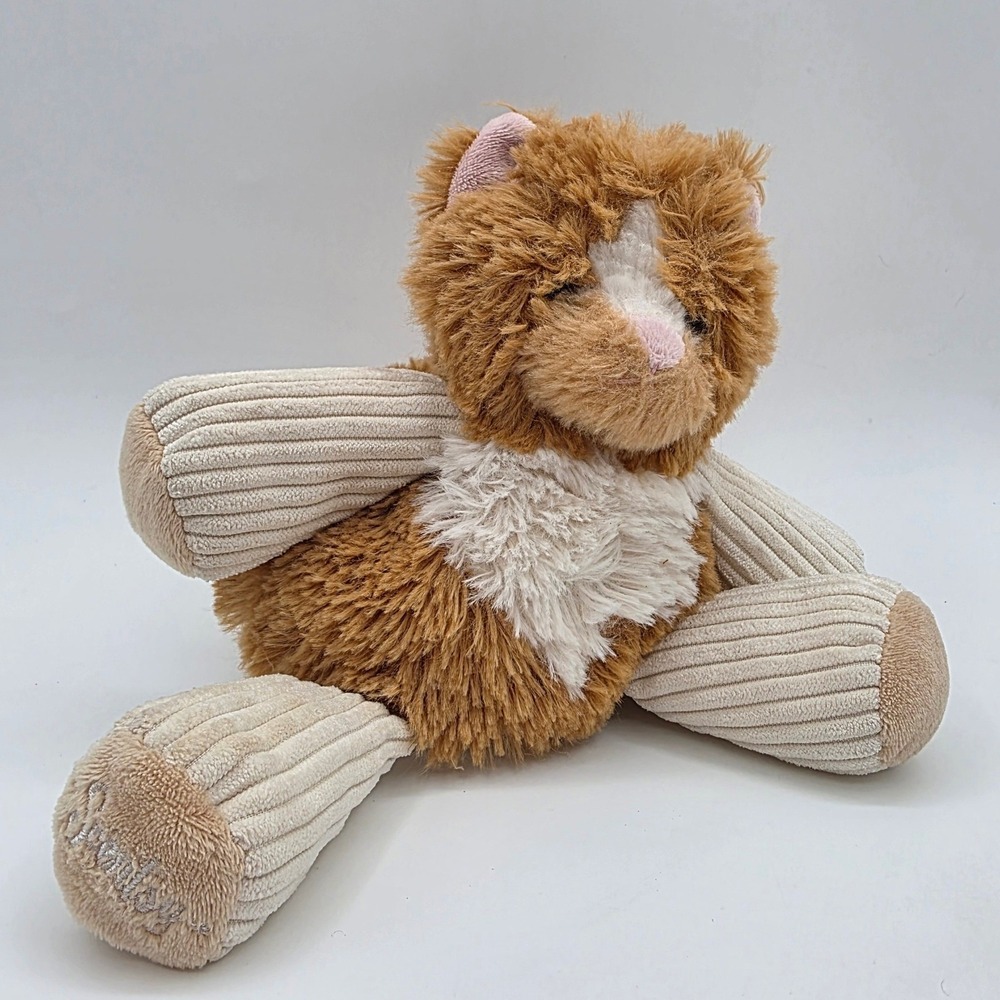 Scentsy Buddy Baby Scratch the Cat Ginger Tabby Corduroy Plush Stuffed Animal